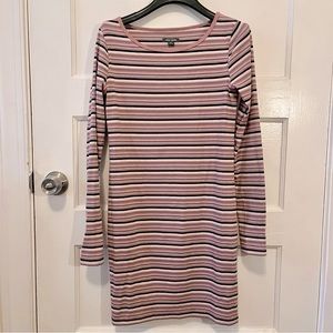 Striped bodycon mini dress